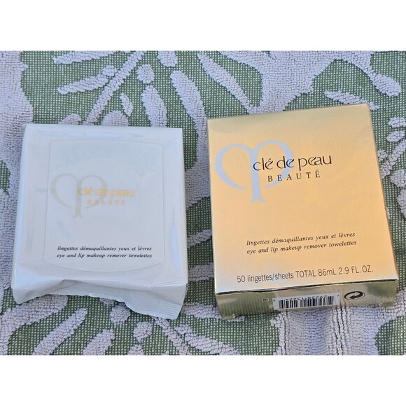 Cle De Peau eye and lip make up remover towelettes MU5